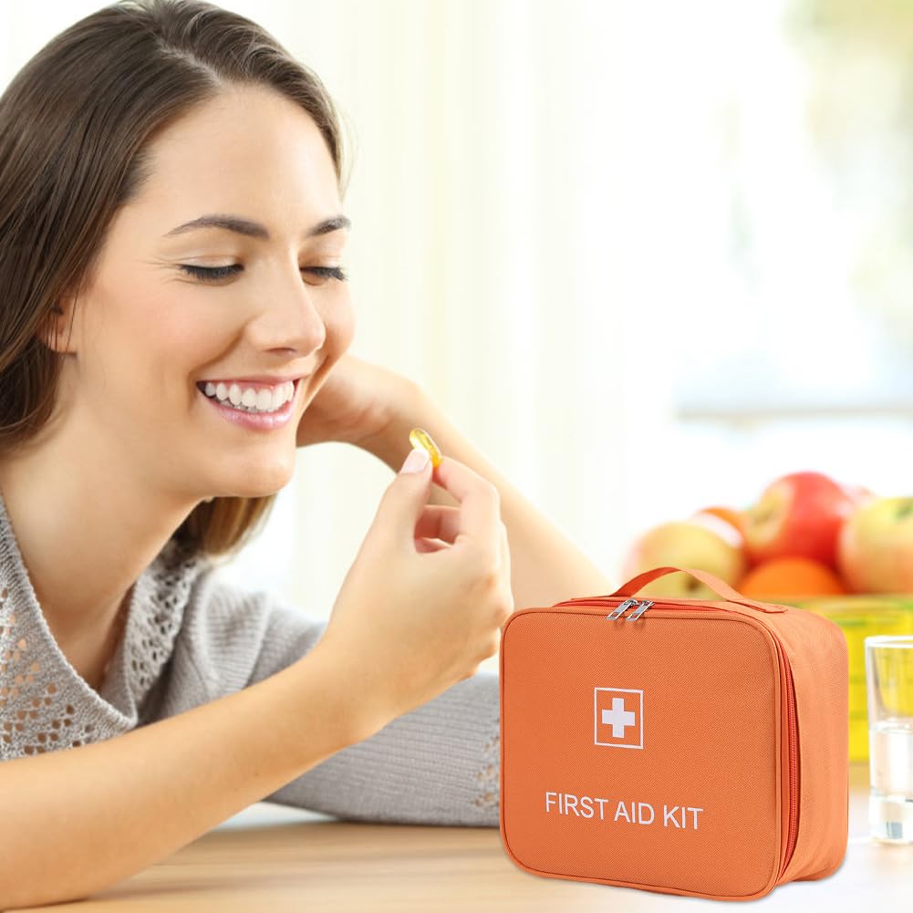 4 sacchetti di pronto soccorso, organizer da viaggio per medicinali, vuoti, per medicine, da viaggio, per casa, ufficio, cucina, viaggi, escursionismo, ciclismo, lavoro