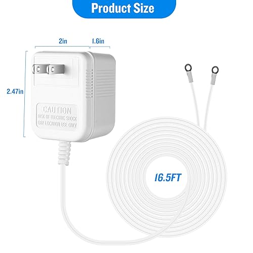 Miniatura 5 de Adaptador de corriente para timbre de video de 18 V de repuesto para Ring Wireless Video Doorbell Fuente de alimentación compatible con Ring, Nest,