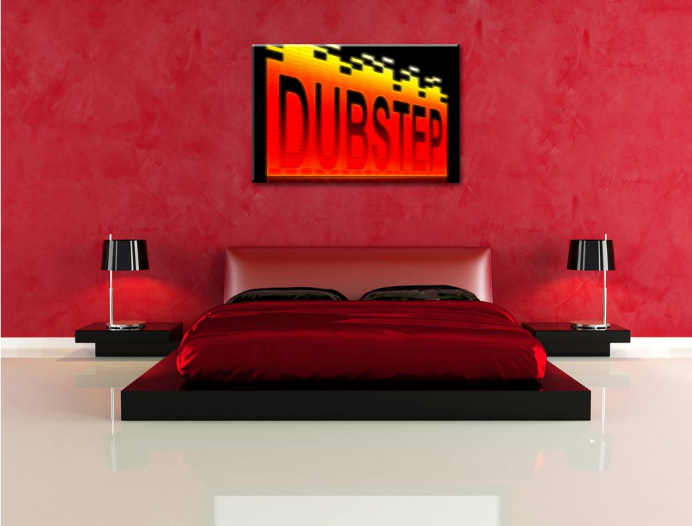 Pixxprint Dubstep Electro Musica Stampa su tela 120x80 cm artistica murale