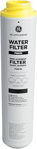 GE FQK1K - Filtro de agua de repuesto, 1 unidad (paquete de 1), color blanco