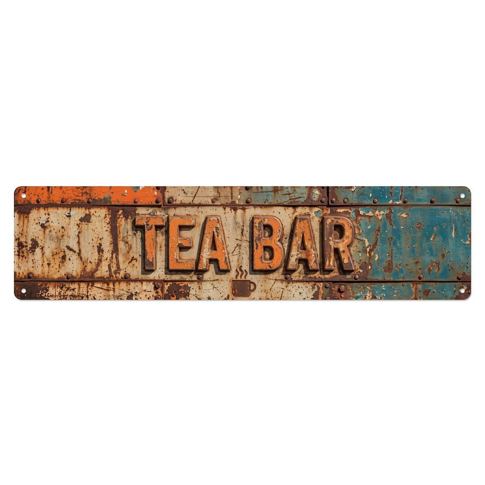 Tea Bar Industrial Metal Tin Sign