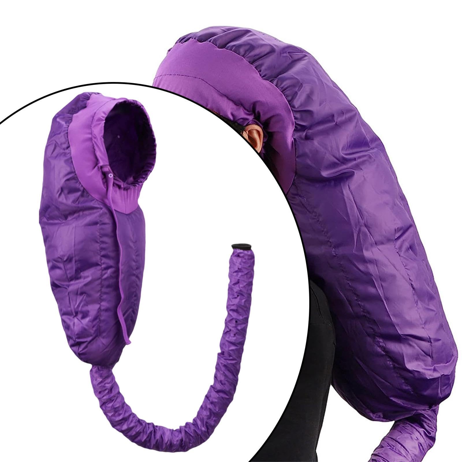 bnf® Hair Drying Bonnet Portable Hooded Hair Dryer Cap for Summer Vaporarium Home Purple Health & Beauty | Hair Care & Styling | Hair Dryers-image-9