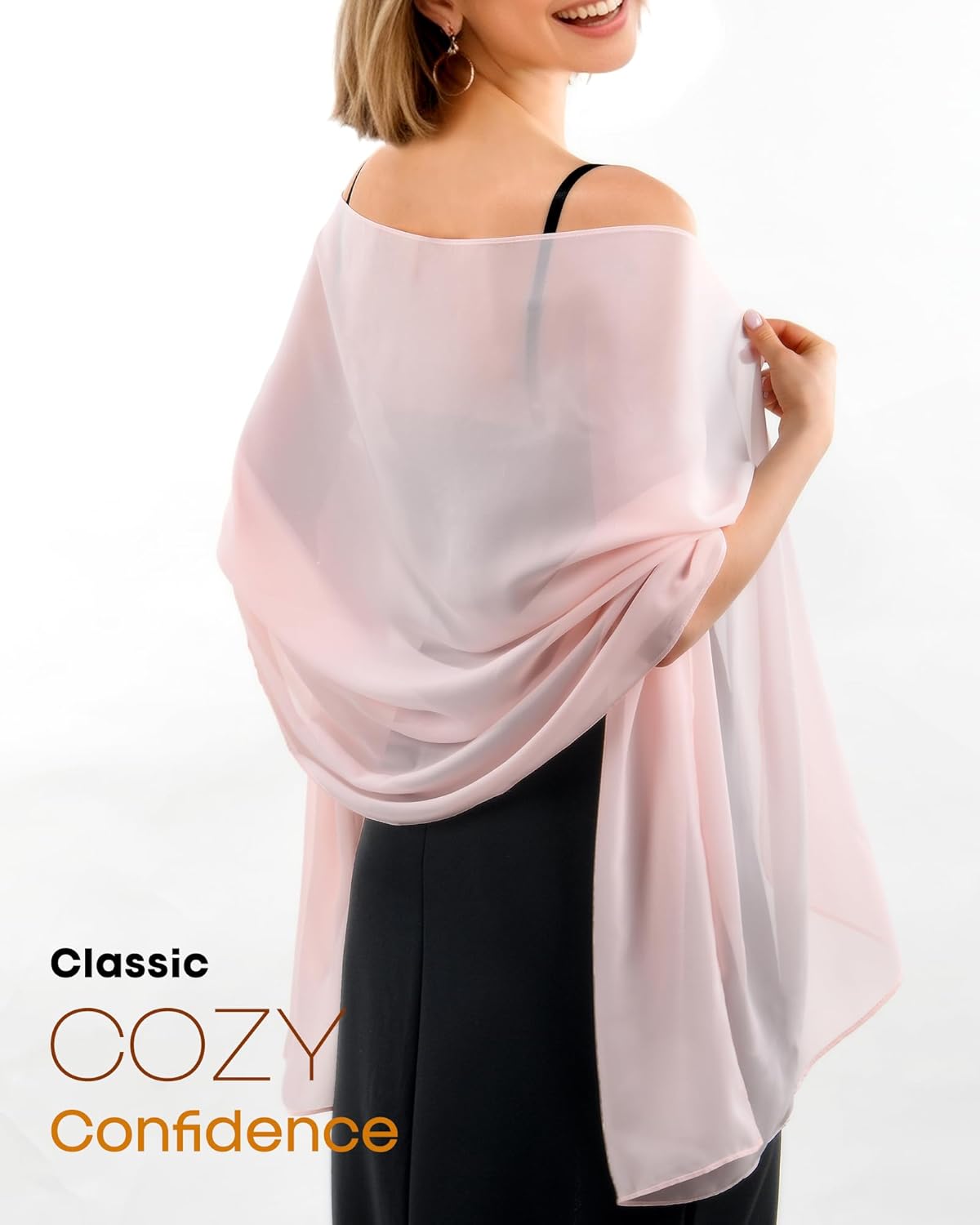FURTALK Chiffon Shawl Wraps for Women Evening Dresses Soft Scarf Formal Wedding Bridal Scarves - Image 2