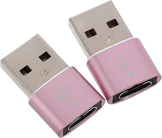 Mipcase 2 Piezas Lector De Tarjetas C Hombre a Un Adaptador Adaptador USB Usbc Mujer a Hombre USB a USB-c Conector Rápido Tipo c Conector USB-c Aleación De Aluminio Oro Rosa
