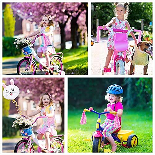 Bike Handle Grips With Tassel Streamers For Girls Boys And Kids, Non-Slip Bicycle Handlebar Grips Cover For Mountain Bike, Scooters Cruiser Road Bike Handle Grips, Bmx Mtb Cycling Replacement Parts #TOP6