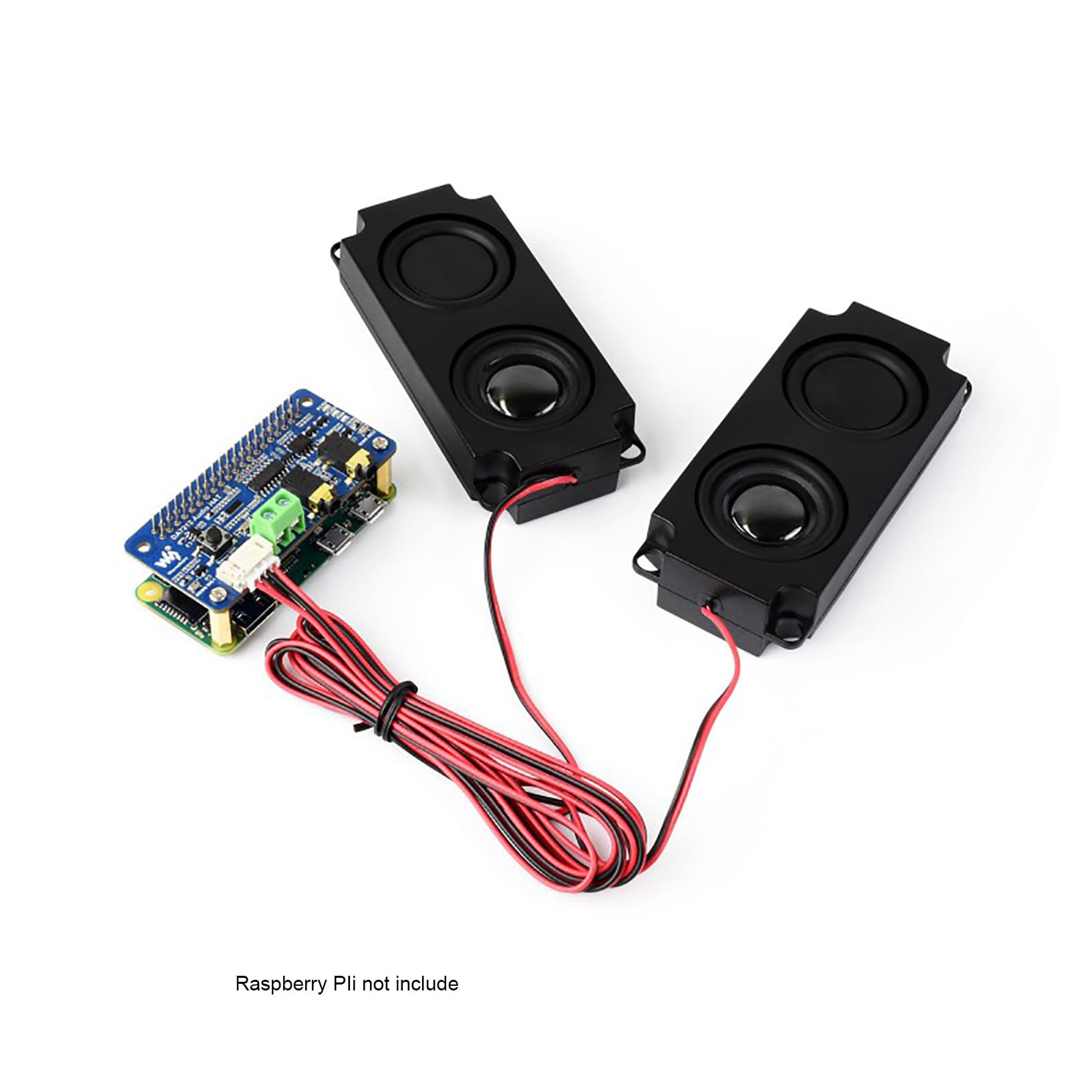 DA7212 I2S Audio Board Stereo Codec for Raspberry Pi, 96kHz 24-bit High Definition Audio, Onboard Dual Microphones, 3.5mm Jack & AUX Input, Speaker Terminal for Audio Recording and Playback HAT