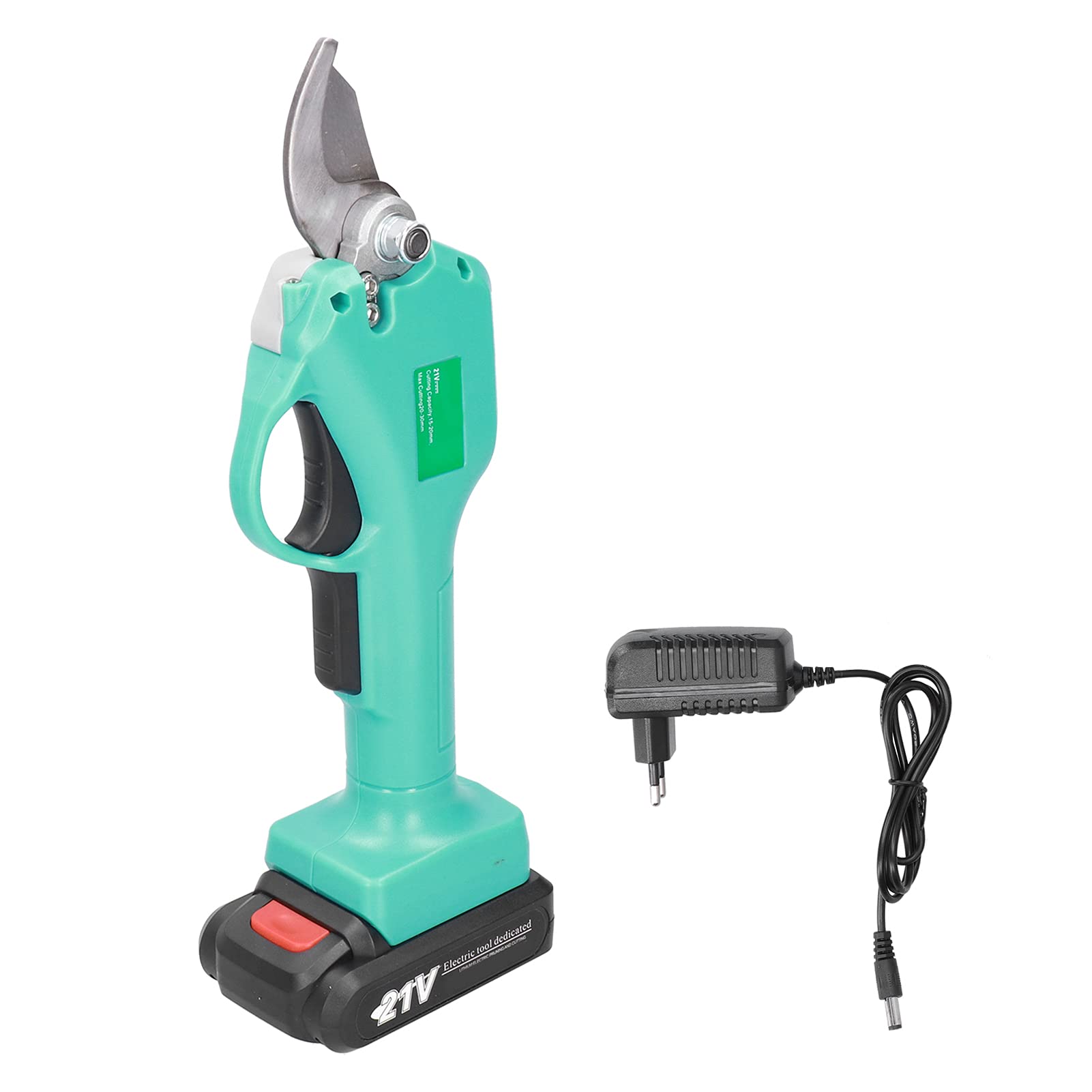 Cesoie Elettriche da Potatura a Batteria 21V, Batteria Ricaricabile da 2000mAh con Lama in Acciaio per Rami di Frutteto