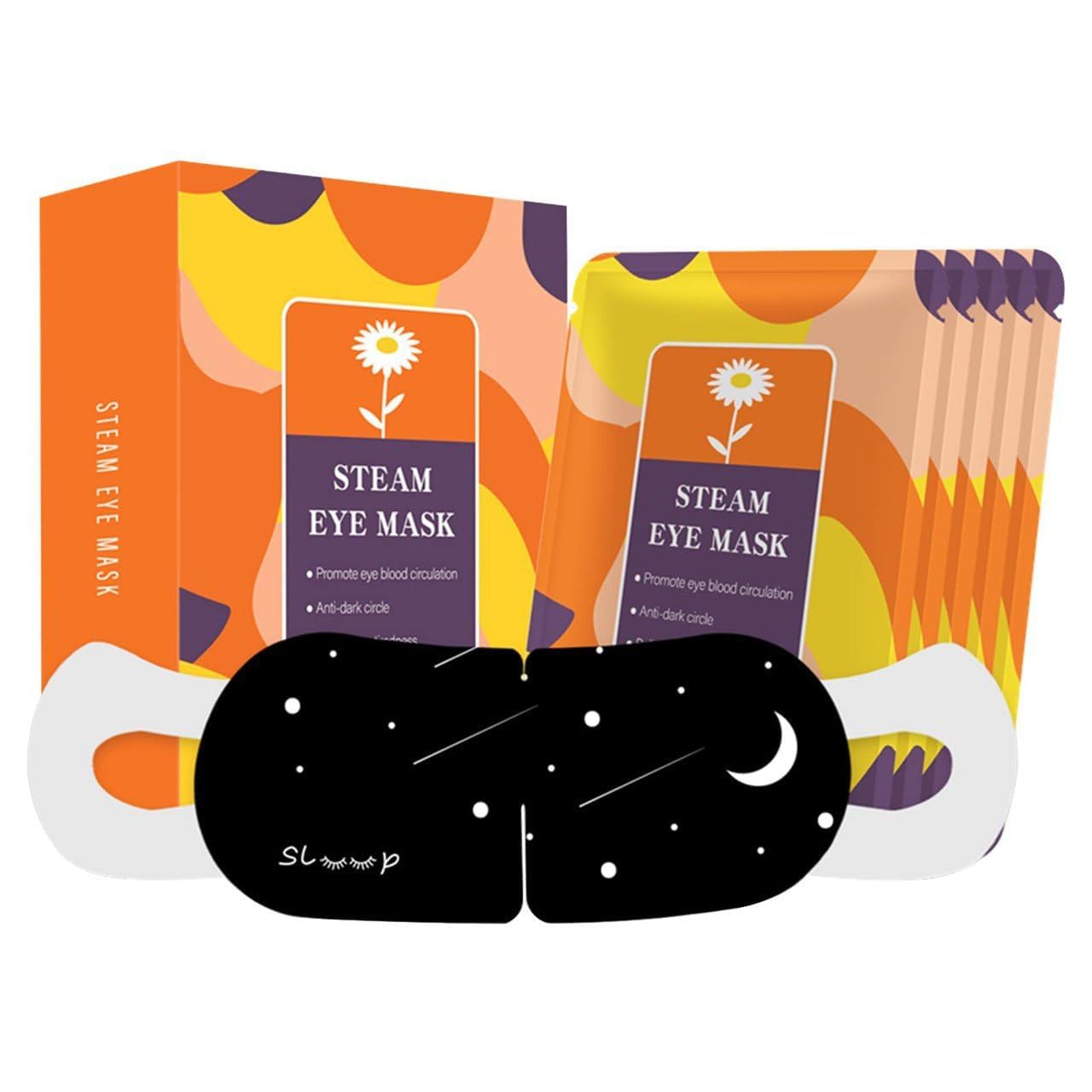 Steam Self Heating Warm Eye Mask for Sleeping, Dry Eyes & Fatigue Relief, Disposable Heated Moist Eye Patch, Hot Compress Sleep Mask for Men & Women, Travel & Relaxation(Pack Of 5)-image-18