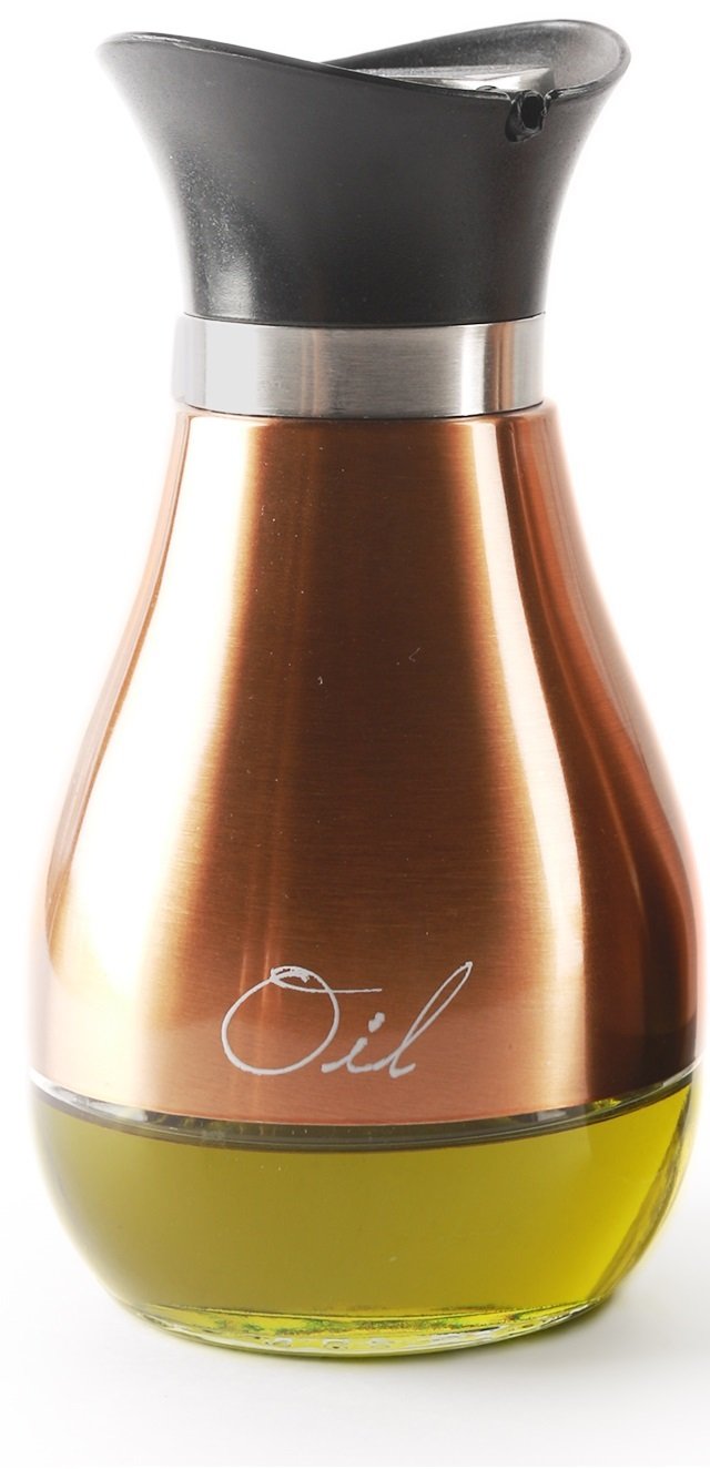 Circleware B077ZHMKXM Cafe Contempo - Aceite y vinagrera (cobre, aceite de cobre y vinagrero)