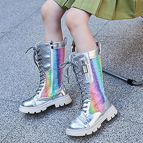 Winter Boots Long Boots Girls Mid Calf Riding Shoes Combat Winter Boots Fashion Western Boots Outdoor Boots2