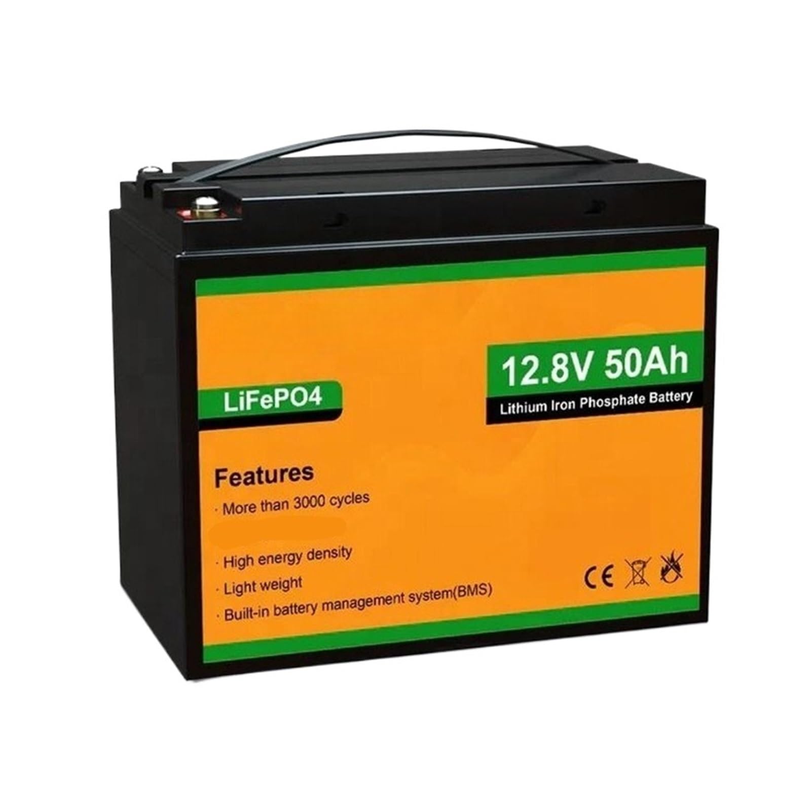 Batteria Al Litio Ferro Fosfato Con Accumulo Di Energia Solare Da 12,8 V 50 Ah