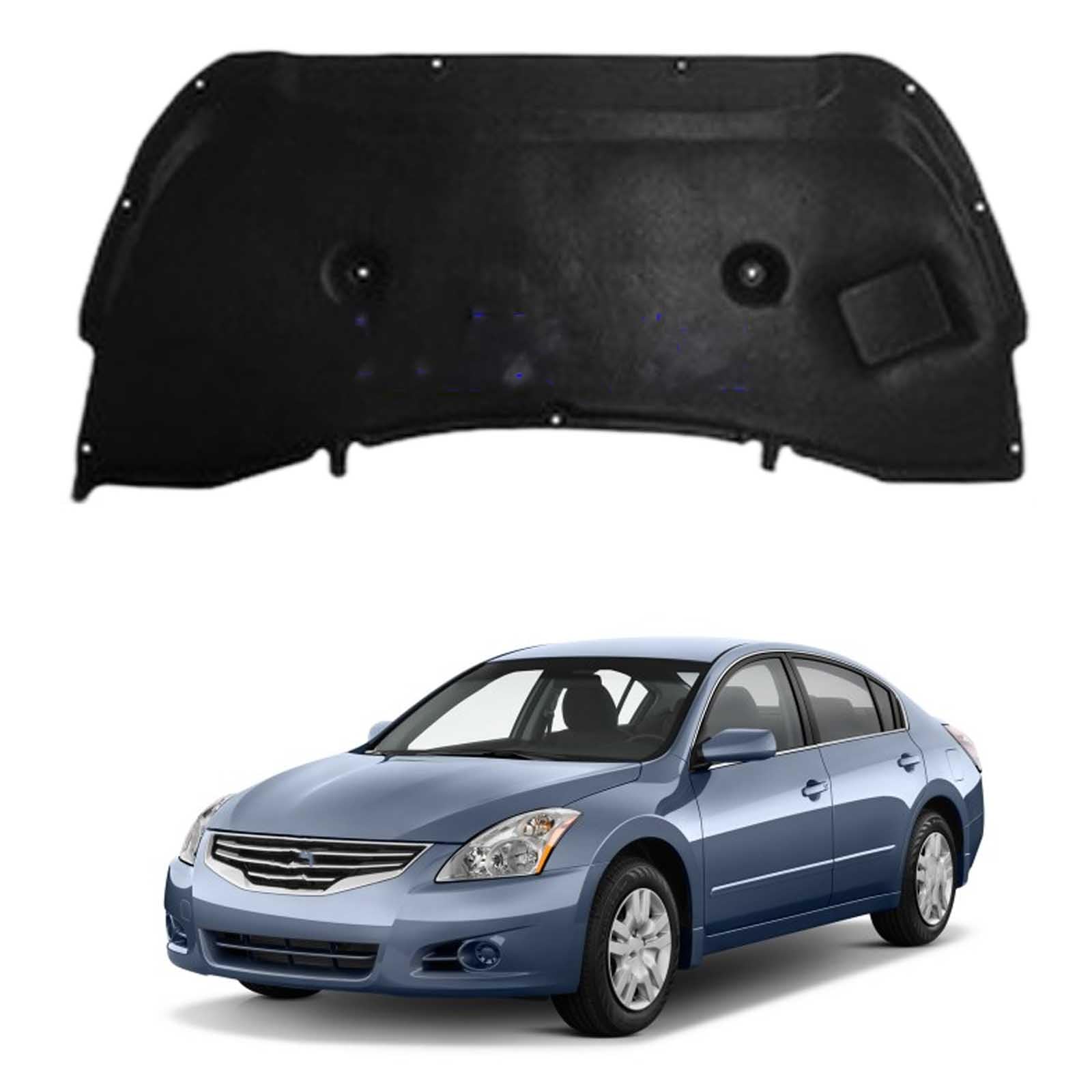 Papep Normal Heat Shield & Soundproof Cotton For Nissan Altima 2011-2012 Oe: 65840Zx00a, Bonnet Engine Insulation Mat, Noise Reduction Thermal Liner Cover For Car Hood