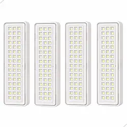 Luminária de Emergência Recarregável com 60 LEDs 110v e 220v Portátil para Iluminação Segura (4)