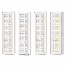 Luminária de Emergência Recarregável com 60 LEDs 110v e 220v Portátil para Iluminação Segura (4)