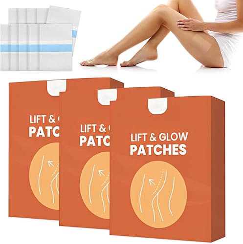 Cinta corporal para levantamiento de muslos, 4.7 x 7 pulgadas, parches transparentes impermeables para piernas, brazos y piel flácida, juego de 3