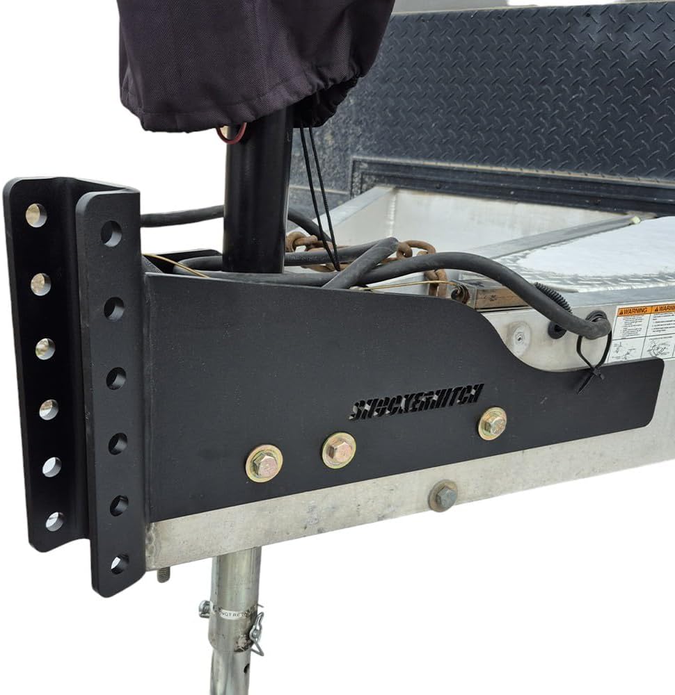 HD Bolt on Vertical Channel Tongue Adapter for Aluminum Trailer A-Frames, Components Only - 2 Sides, Base & Vertical Channel