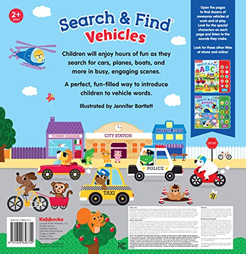 image for Search & Find: Vehicles Sound Book-With 10 Fun-to-Press Buttons, a Per