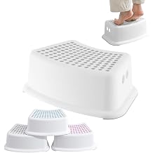 Toilet Stool Childrens Step Stool 37 x 25 x 13 cm Toilet Stool Non-Slip Bathroom Potty Step Stool Toilet High Step Stool Kostocker for Adults Bathroom