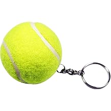 5 PCS Mini Tennis Ball Keychain Key Ring Artificial 3D Tennis Ball Pendant Keyring Sports Lovely Key Chain 3.8cm-4cm