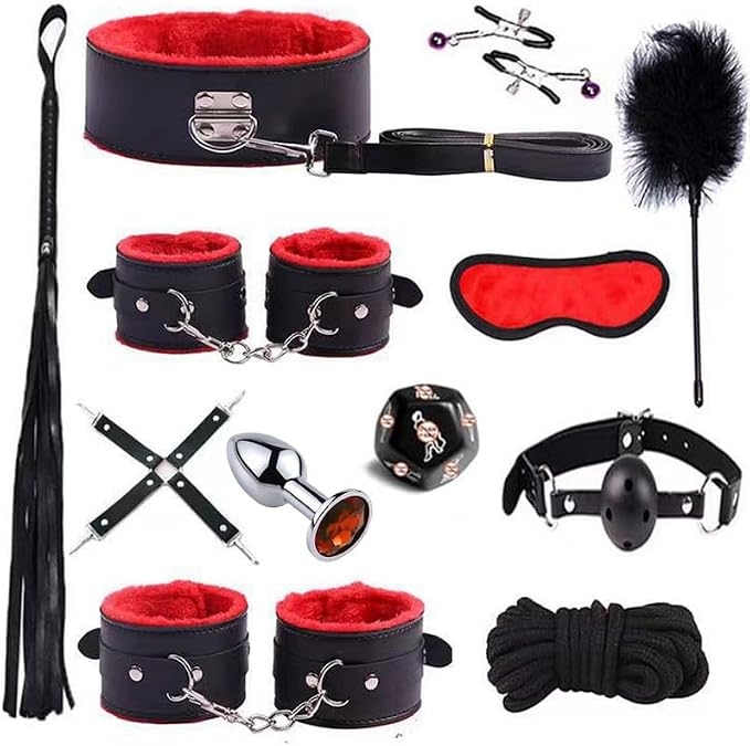 12 Red Smooth Leather Yoga Training Accessories, Adjustable Size, Comfortable Experience, Original Gift.