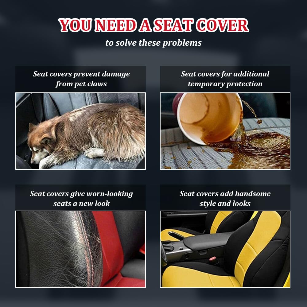 Fundas Asientos Coche Universales para Jeep Renegade Desert Hawk(BU)/Frostbite(BU)/Latitude(BU), Impermeables Antideslizantes, Funda Asiento Coche Protector Interior Accesorios,C Blue