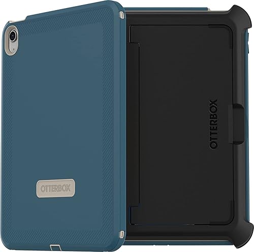 OtterBox Defender Series - Funda para iPad de 10 generación, embalaje no minorista, color azul playa baja, almacenamiento de lápiz de Apple,