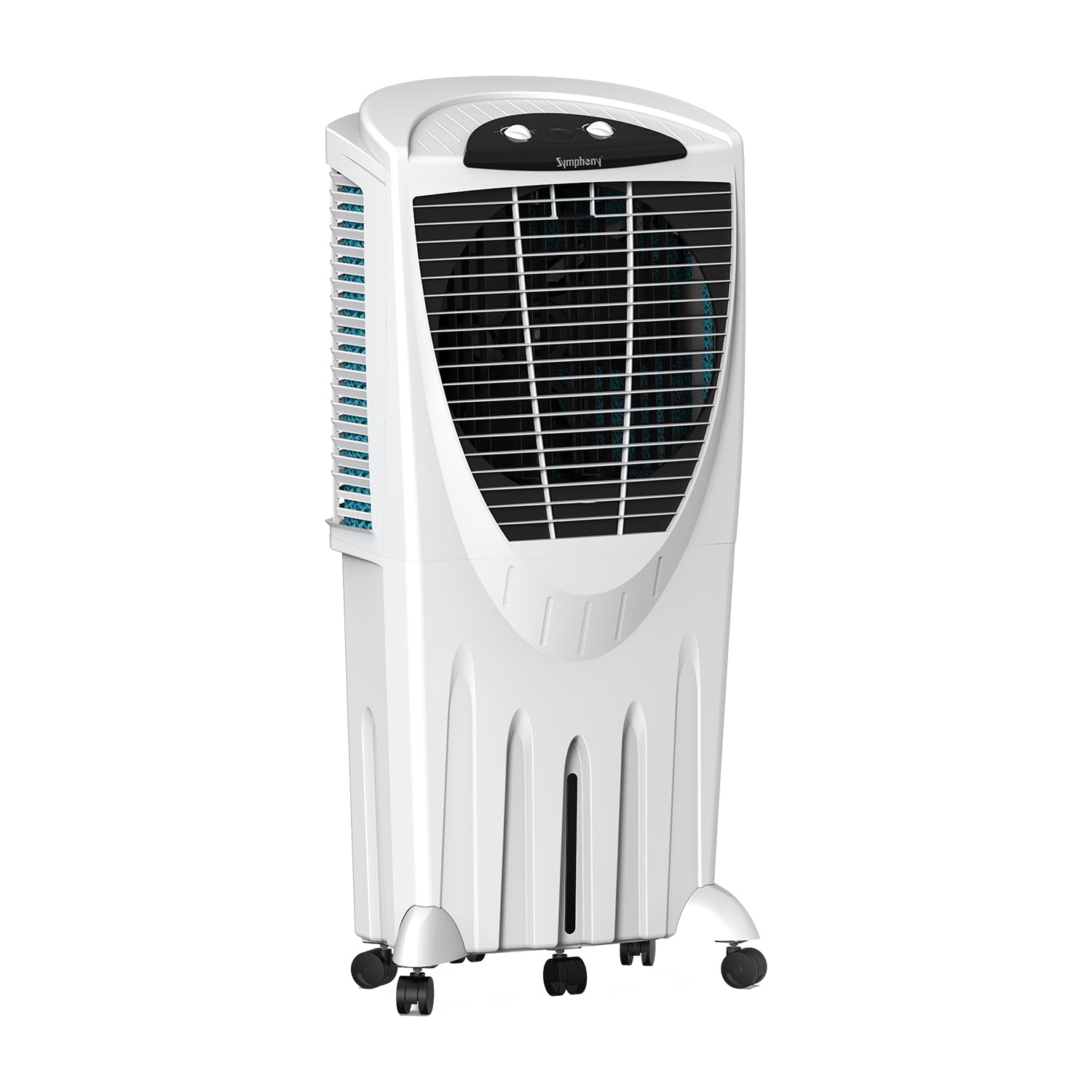Symphony Winter 100 XL Desert Air Cooler | 100L Capacity | +Air Fan for Powerful Air Throw Desert Cooler | 4-Side Honeycomb Cooling Pads | Uniform Cooling with CFD Technology | 190W | 1 Year Warranty
