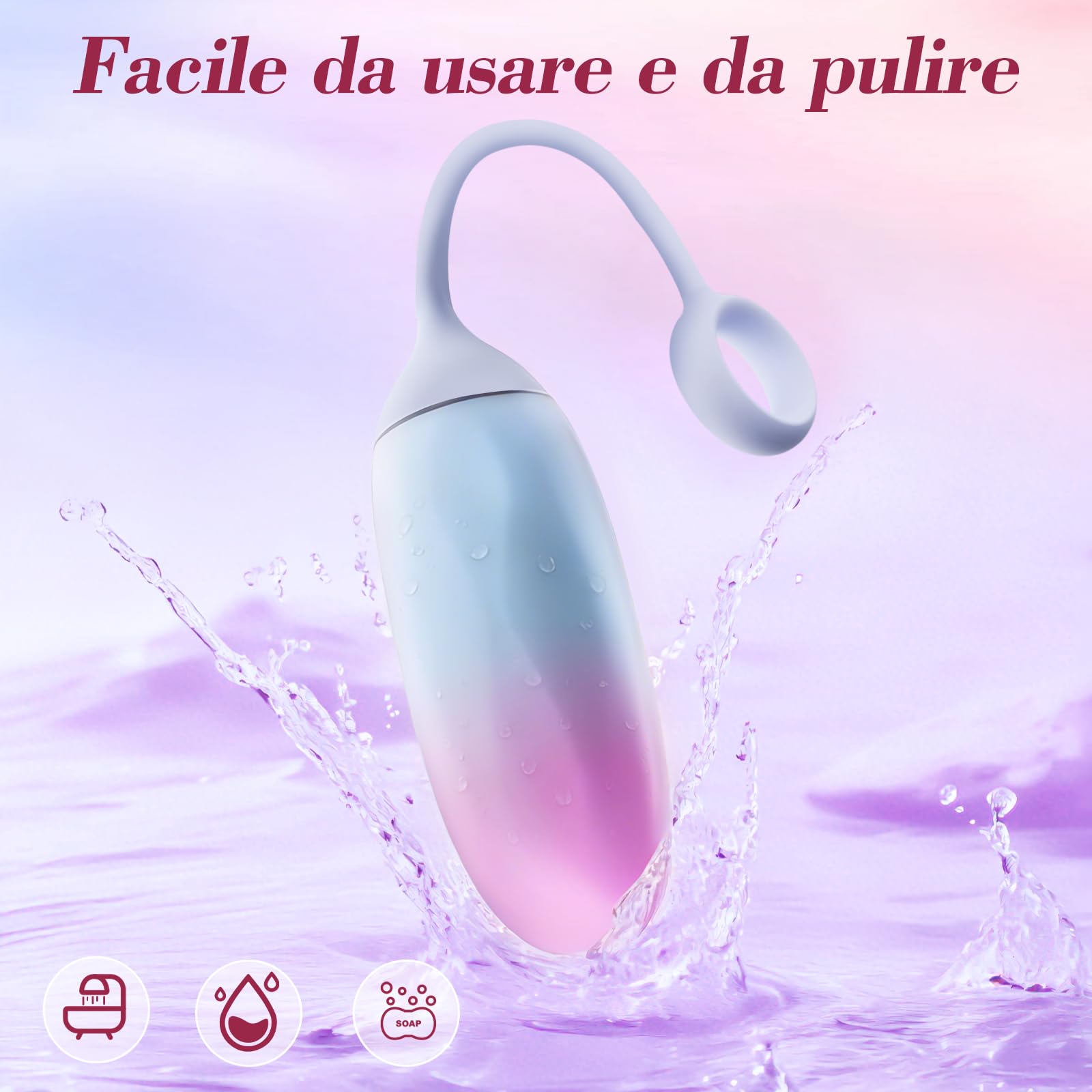 Ovetto Vibrante con Telecomando Sexytoysys Donna, Vibratoreper Donna Professionale con Controllo Remoto Tramite App e 10 Frequenza Modalità Di Vibrazione Vibratori Per Coppia
