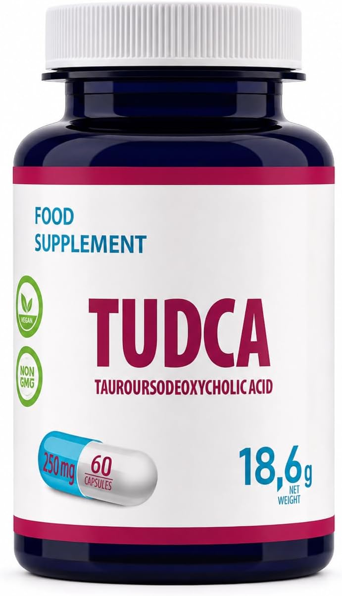 TUDCA Liver Support – 250mg | 60 Vegan Capsules | High-Strength Liver Detox & Cleanse | 3rd Party Lab Tested | No Fillers or Bulkers | Gluten-Free, Non-GMO