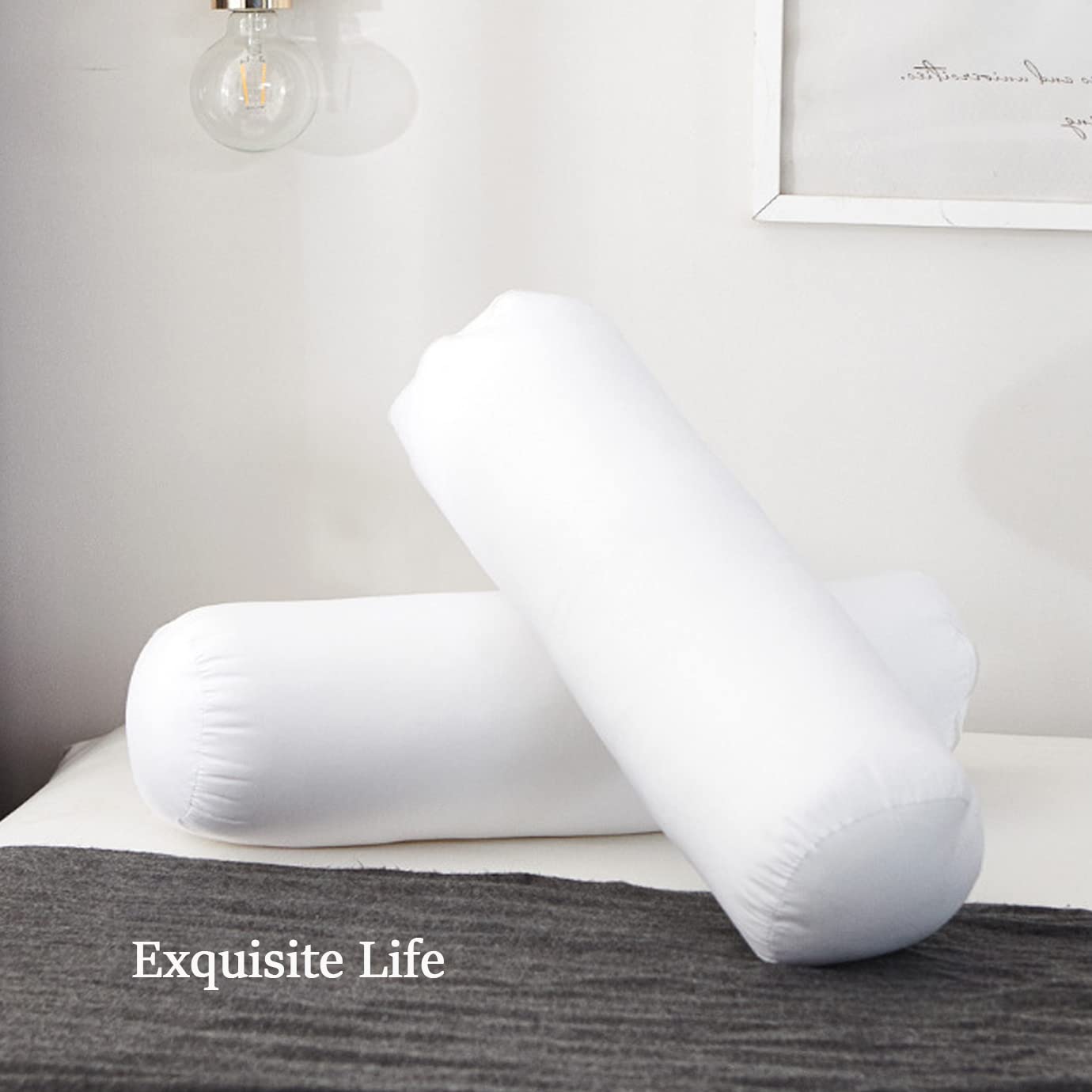 Traversin Rond Grossesse 60cm - Soutien Dos, Cou, Maternité, Rembourrage Coton