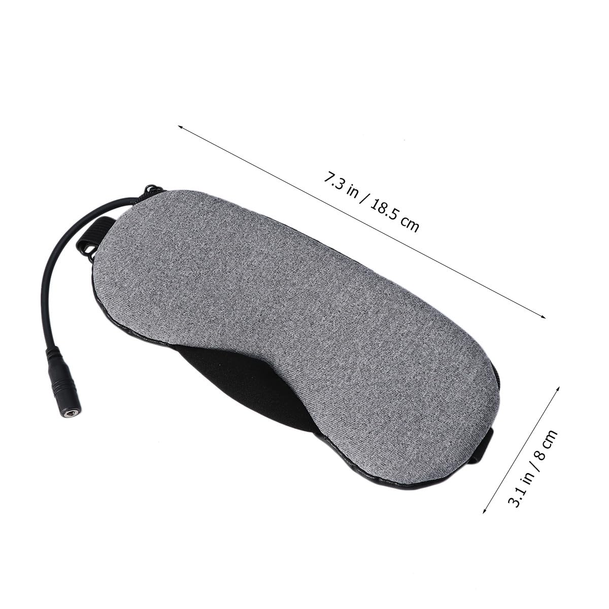 Cabilock Máscara de Vapor para Ojos Recargable USB de Cuero, Antifaz para Dormir Función de Alivio de Cabeza, Adecuado para Uso en Casa y Viajes
