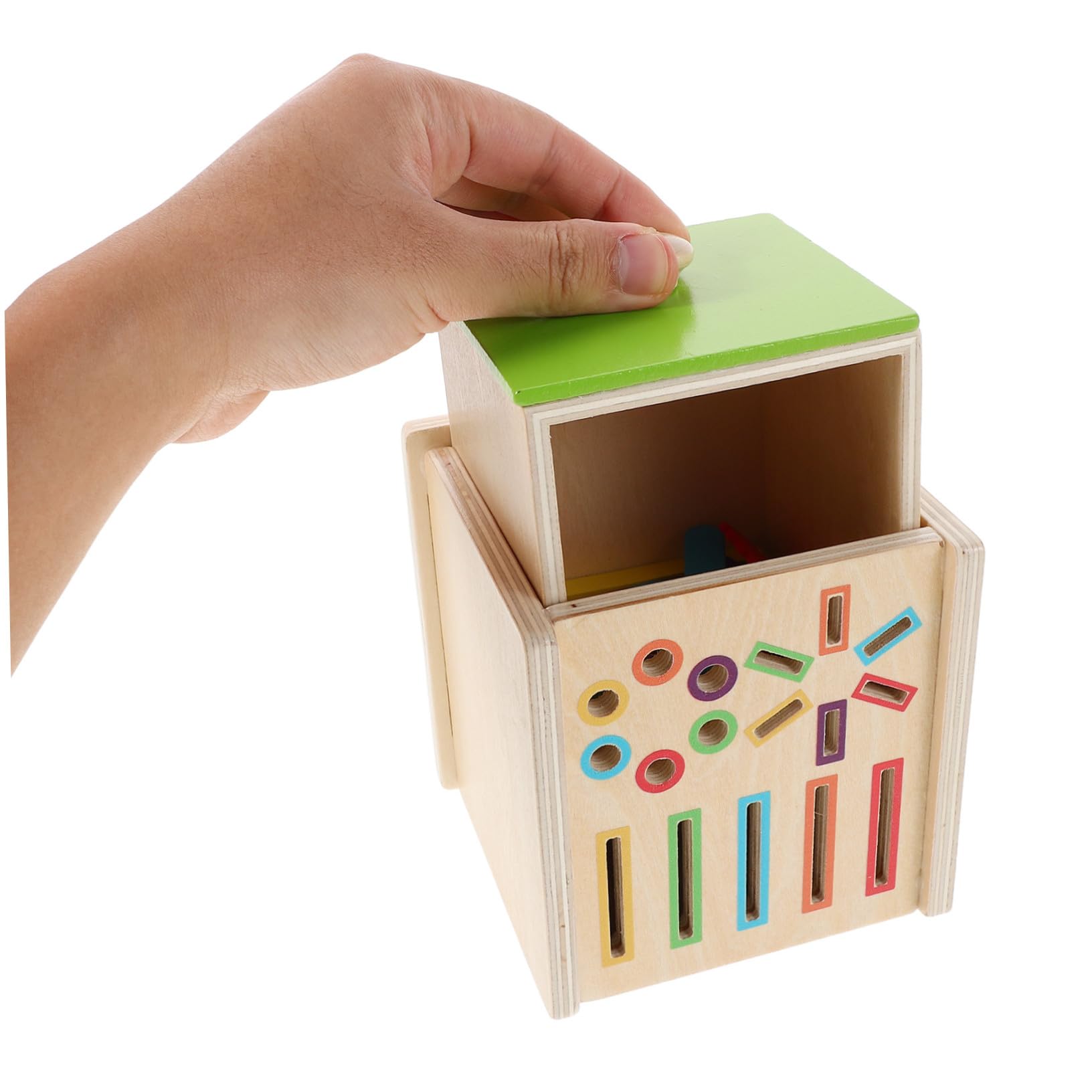 Beaupretty Juguetes Montessori de Madera para Años Educativo de Clasificación de Colores y Bloques Geométricos para Reconocimiento Visual y Desarrollo Cognitivo