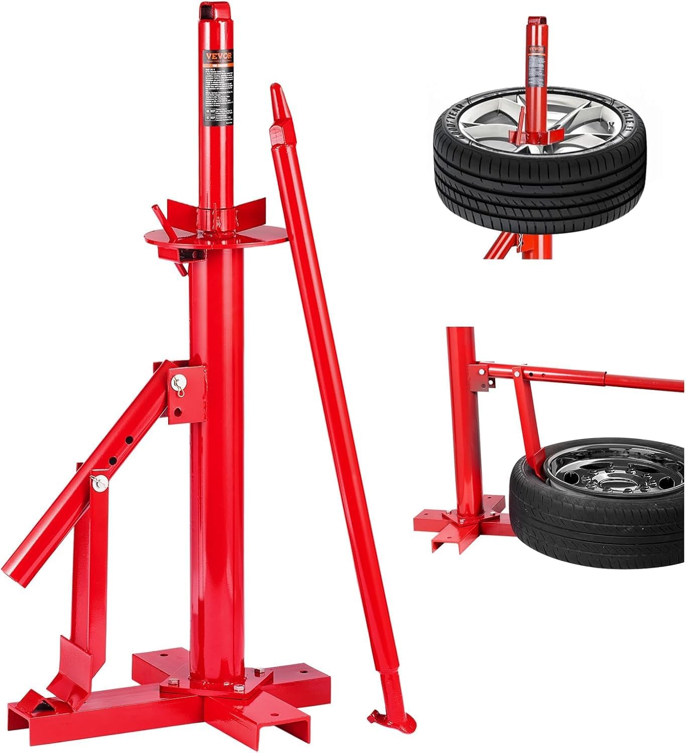 Manual Tire Changer, Portable Hand Bead Breaker Mounting Tool for 8"-16" Tires, Compatible with Car Truck Trailer, Tire Mounting Machine for Home Garage Small Auto Shop