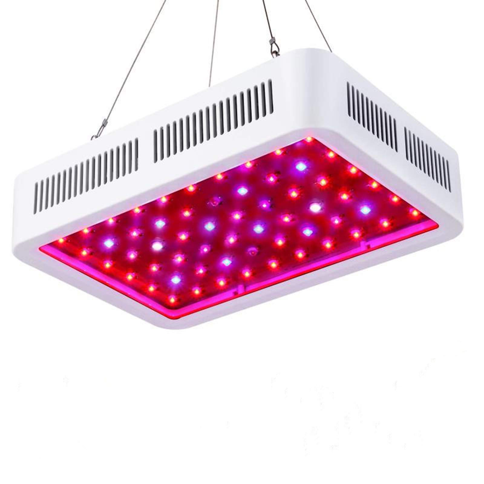 Luci LED per Piante, Crescita LED per Piante da Interni 600 W Luce per Piante da Interni Illuminazione a Spettro Completo per la Crescita di ortaggi e Fiori in Serre (Spettro Completo)