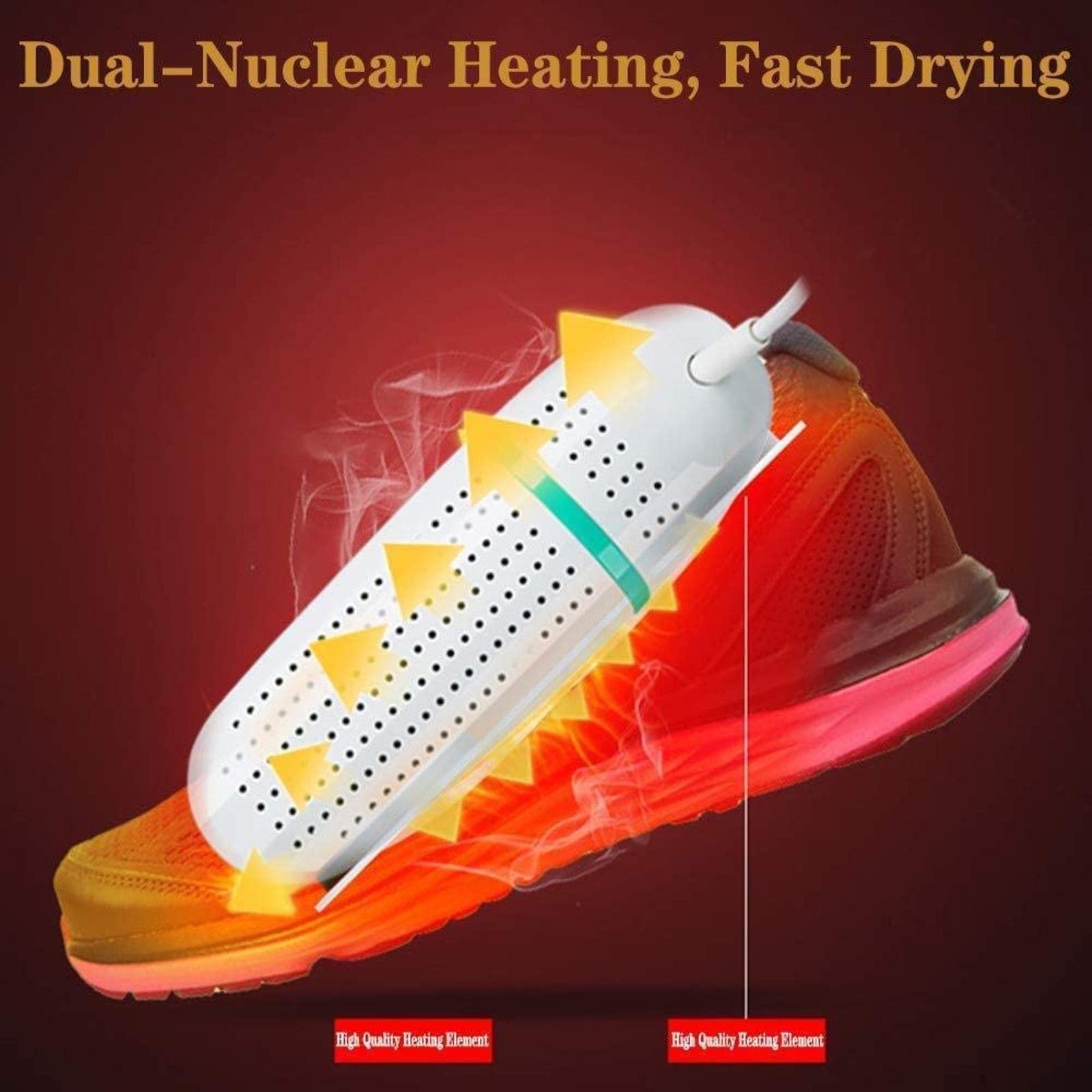 Sèche-chaussures électrique Chauffe-chaussures de ski Chaussettes Gant Désodorisant Chauffe-pieds portable rétractable avec minuterie UV Séchage du déodorant Empêche les odeurs et les bactéries,Basiq