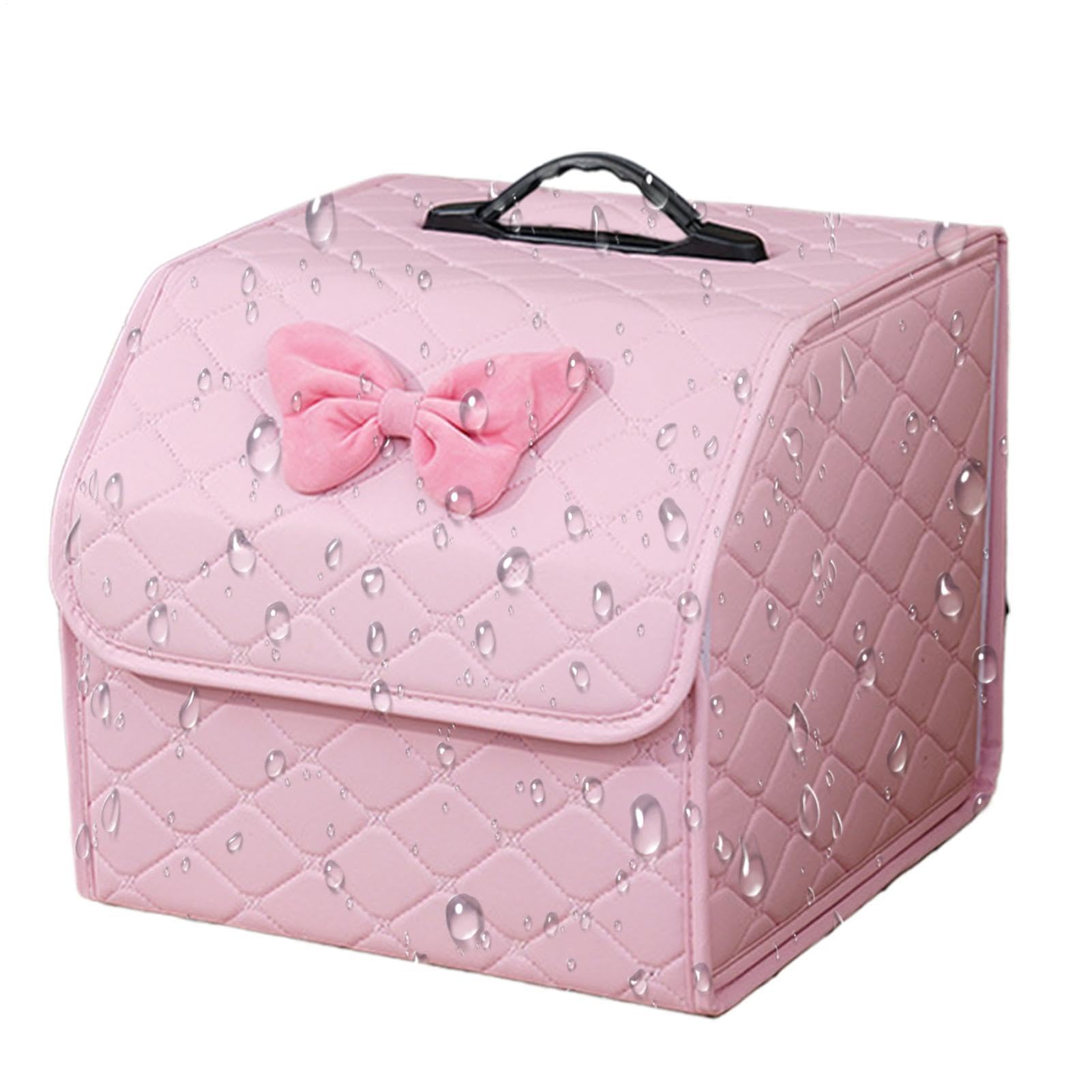 Organizzatore per bagagliaio con coperchio A Scomparti Multiuso Pieghevole | Scatola Portaoggetti Auto Per Veicolo, Camper, Berlina, Pick-Up, Sotto Sedile, Casa, Scrivania, Camera Da
