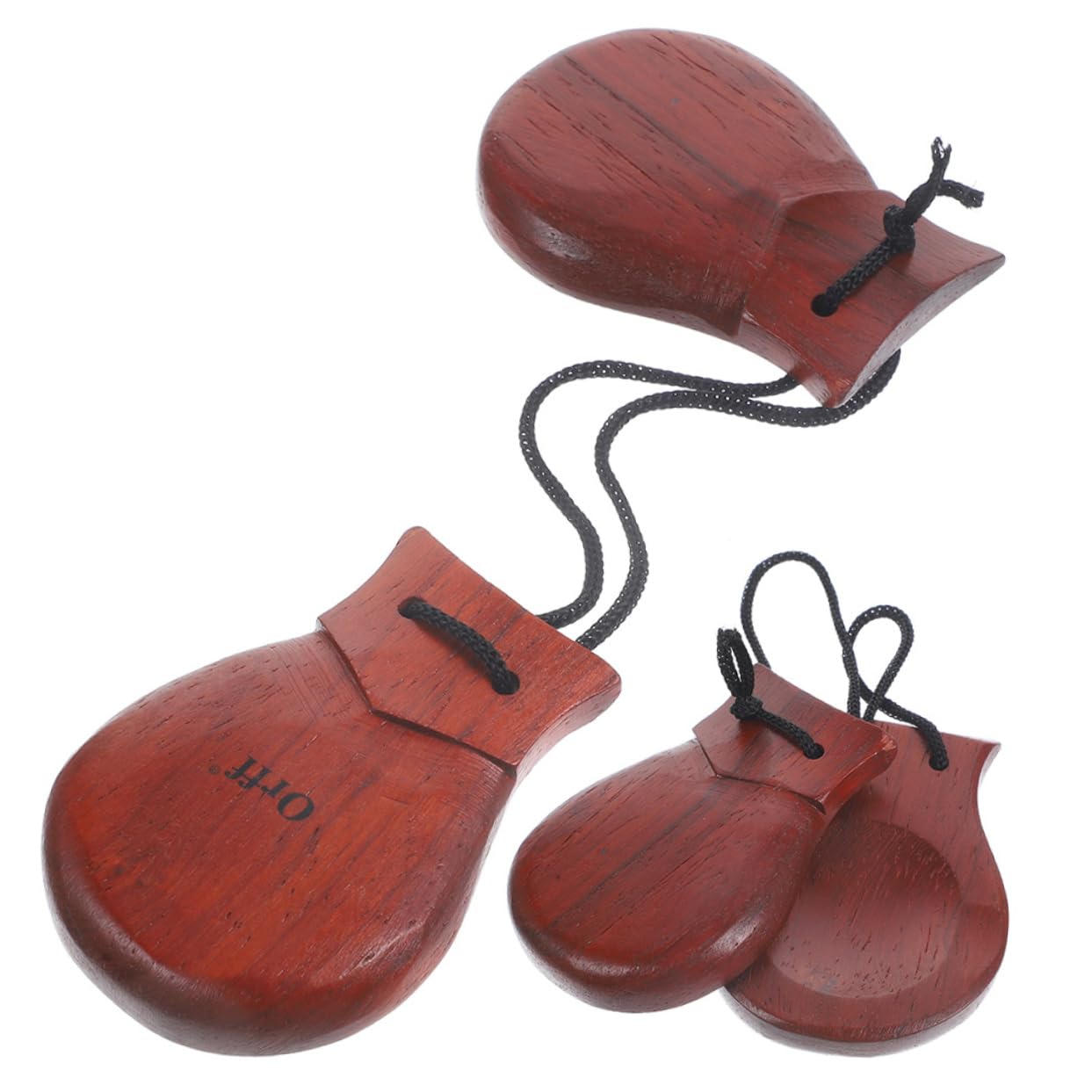 ERINGOGO Unique Spanish Castanet Percussion Wooden Hand Percussion Instruments for Adults Bulk Set