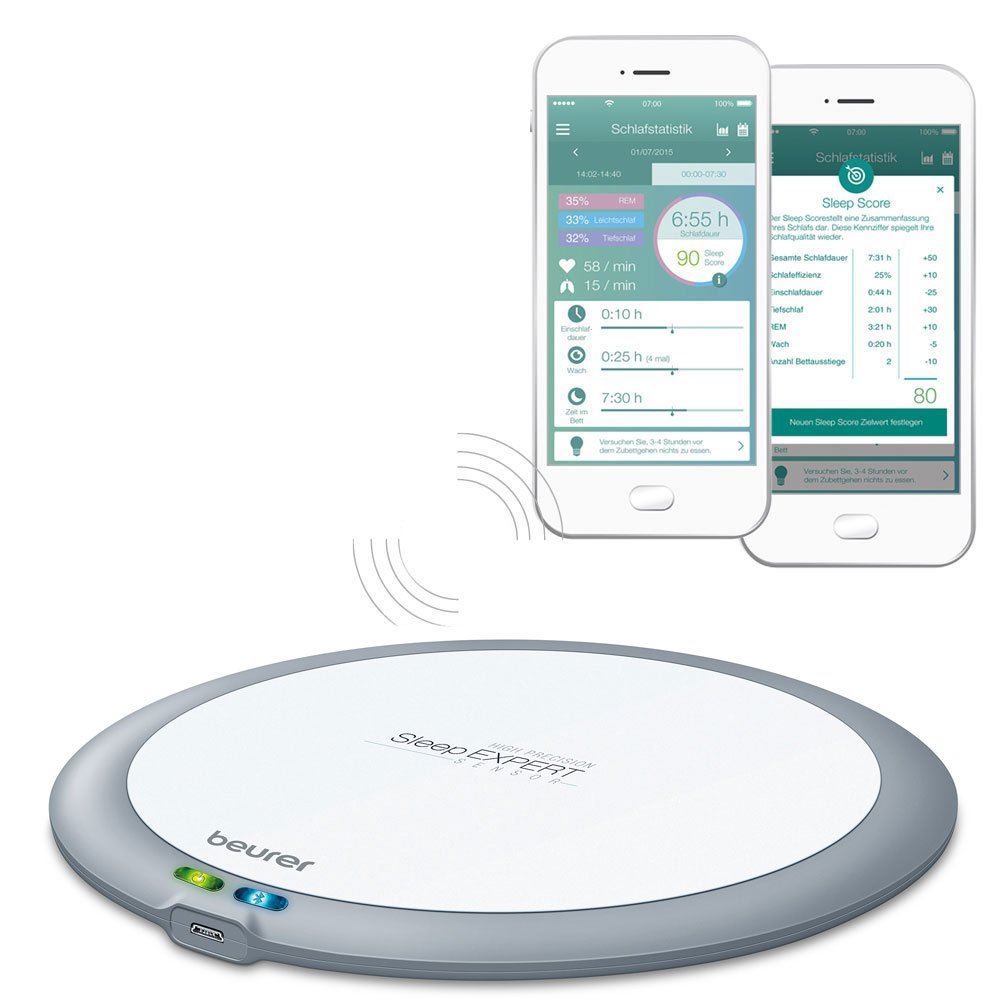 Beurer SleepExpert SE 80 mit Schlafatlas, Schlafsensor zur professionellen Schlafanalyse