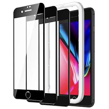 iPhone 8ブラック ガラスフィルム付き iPhone 8 iPhone8 7 フィルム ブルーライトカット iphone8 plus