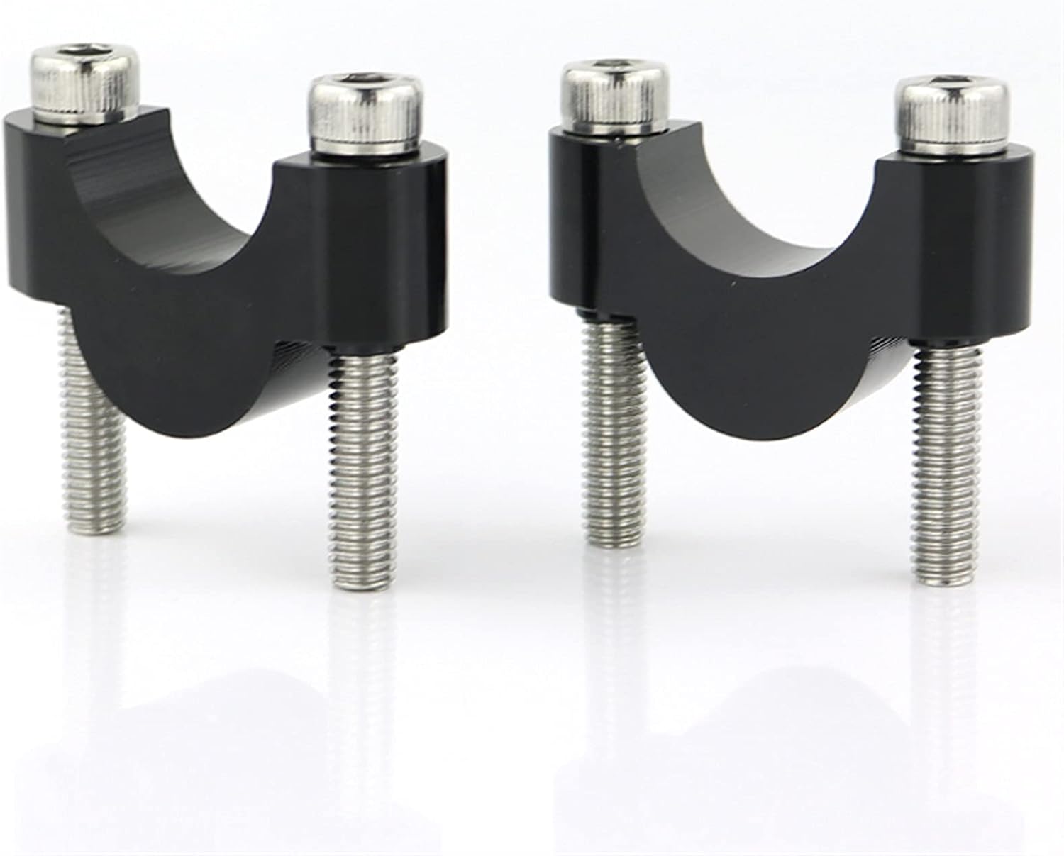Podnośniki kierownicy, zaciski montażowe Akcesoria motocyklowe Podstawki kierownicy Uchwyt montażowy Riser CNC Billet Aluminium Do Yamaha Tenere 700 Udekoruj (Kolor: Czarny Riser 30mm) (Color : Black