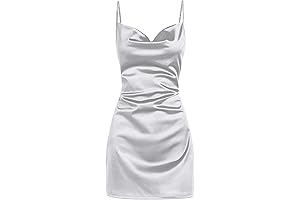 Women's Satin Sleeveless Homecoming Dress