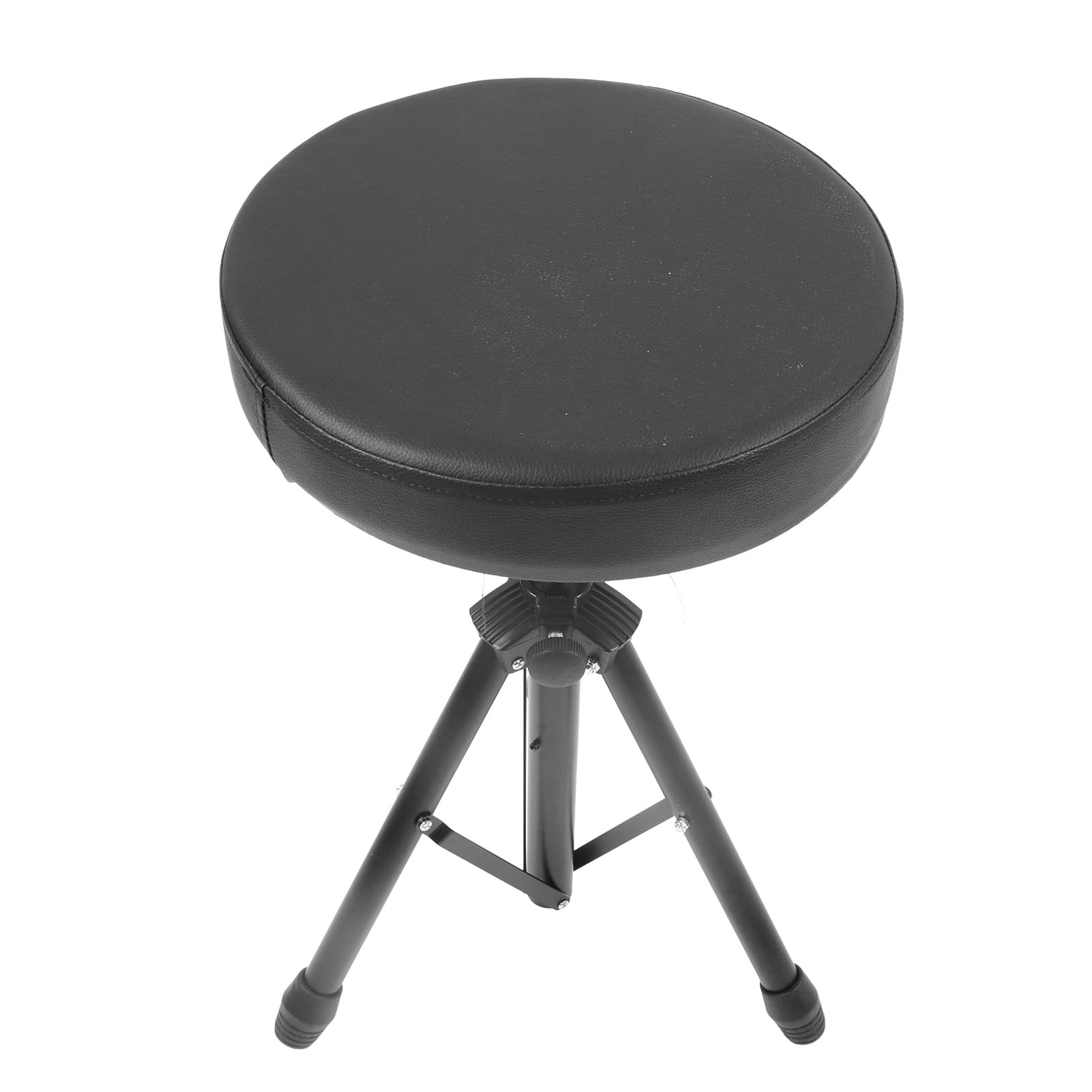 KIMISS Trono de Batería con Asiento Giratorio Acolchado, Altura Ajustable, Taburete Plegable para Uso en Batería, Piano y Estudio