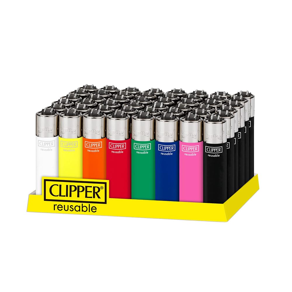 Bmlimited Multicolor Bml Clipper Lighters Multipack Refillable Flint Lighters Windproof Clipper Lighter For Home Camping Everyday Use