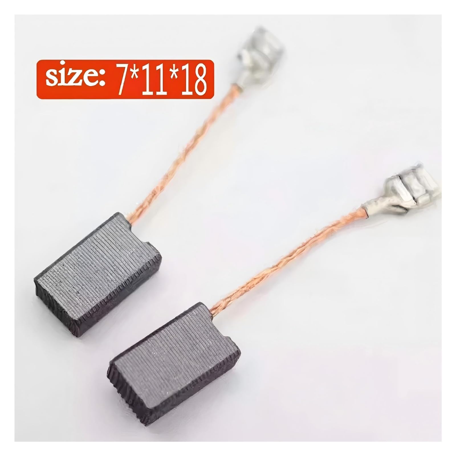 7x11x18mm Szczotki Węglowe 150# Wtyczka Do Szlifierki Kątowej Maszyna Do Cięcia Wiertarka Elektryczna Części Szczotek Do Silnika