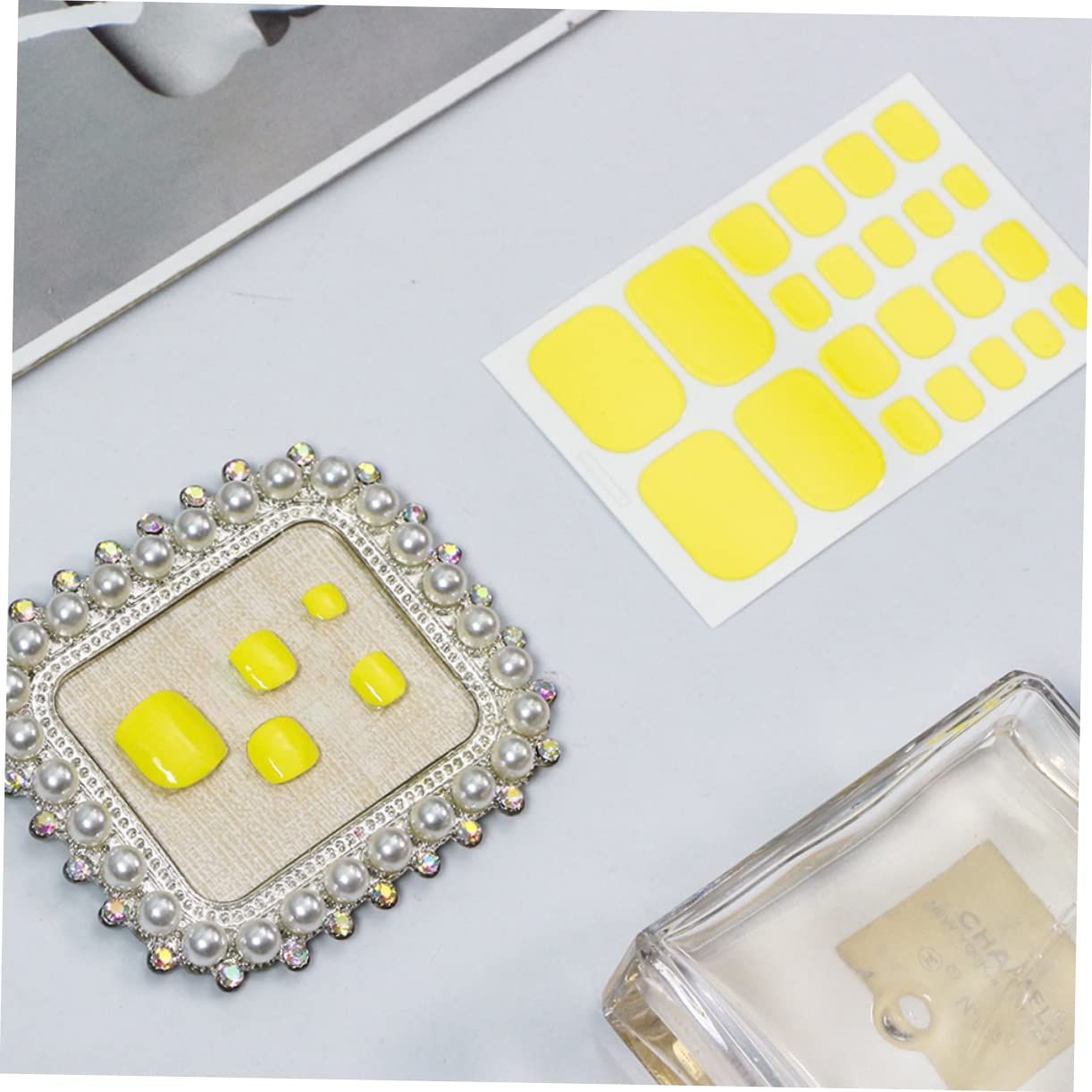4 Set Stickers Per Unghie Dei Decalcomaniper Unghie Decorazioni Per Manicure Facili Applicare Design Alla Moda Trasparenti Accessori Per Nail Art 12 Fogli*4