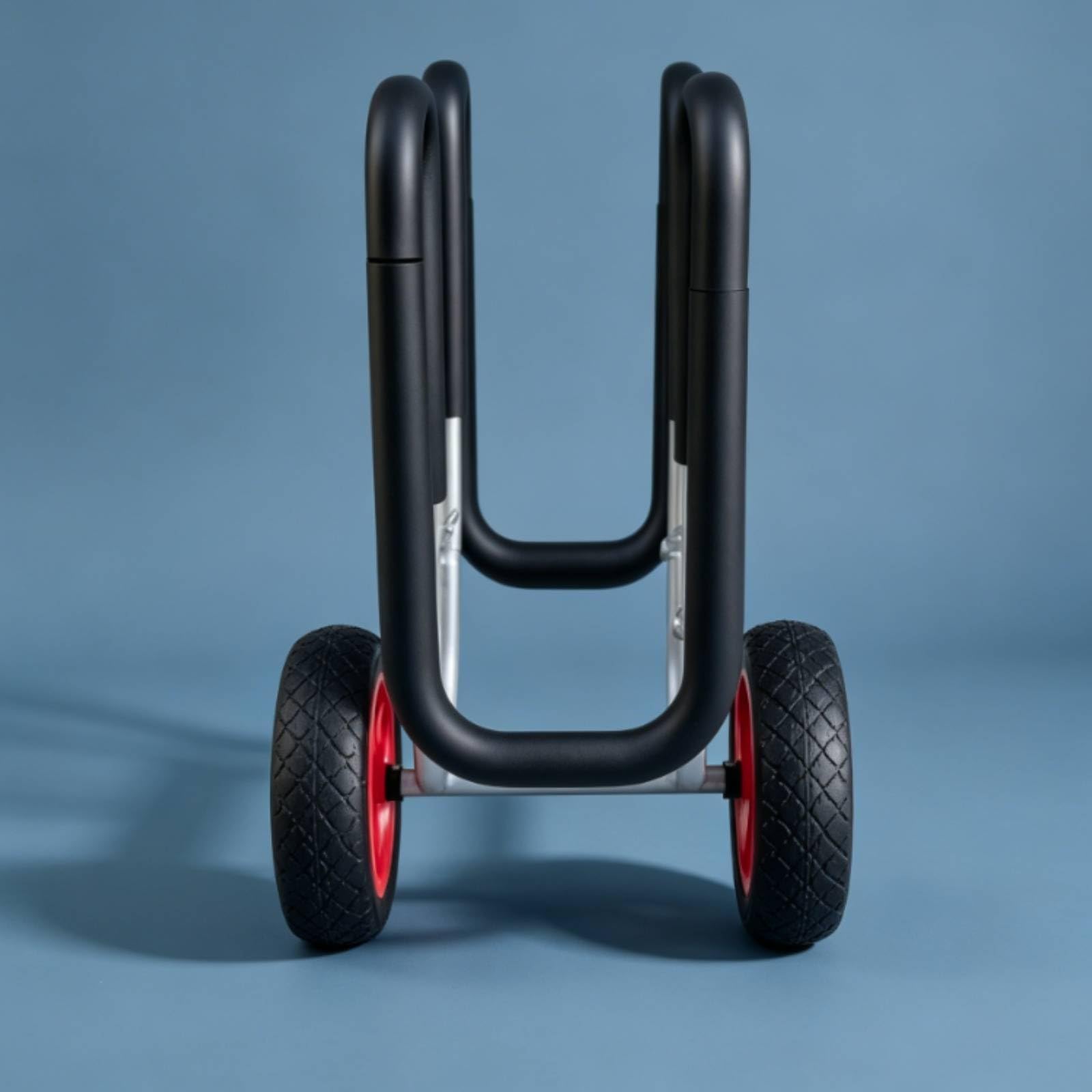 Baoblaze Remolque para Kayak Carro de Transporte Carrito Plegable Soporte Portátil Estructura de Aleación de Aluminio y Ruedas de Espuma Adecuado para Playa Lago Deportes Acuáticos