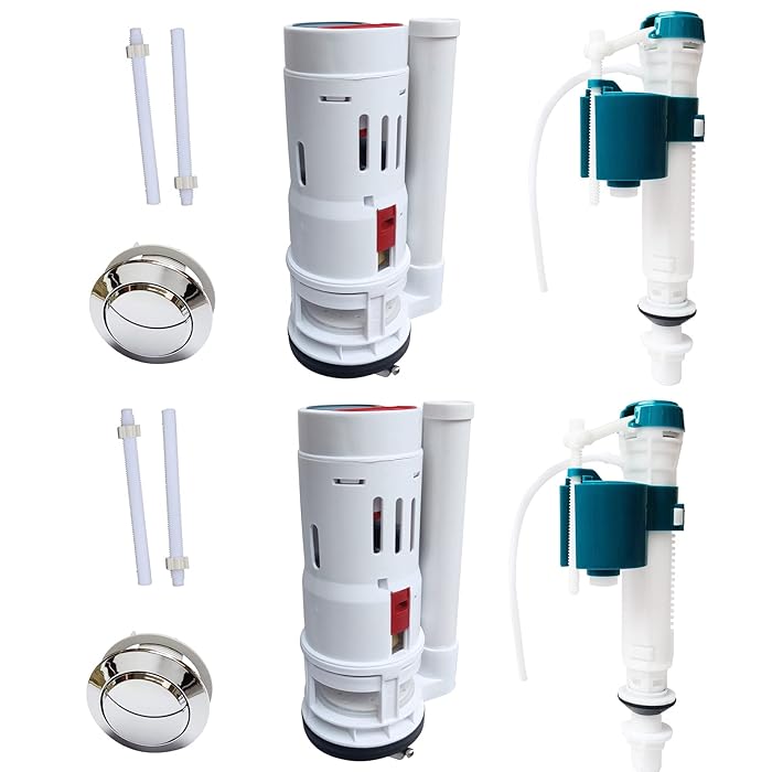 Buy 7.9Inch Height Water Tank Connected Dual Flush Button Set Fill