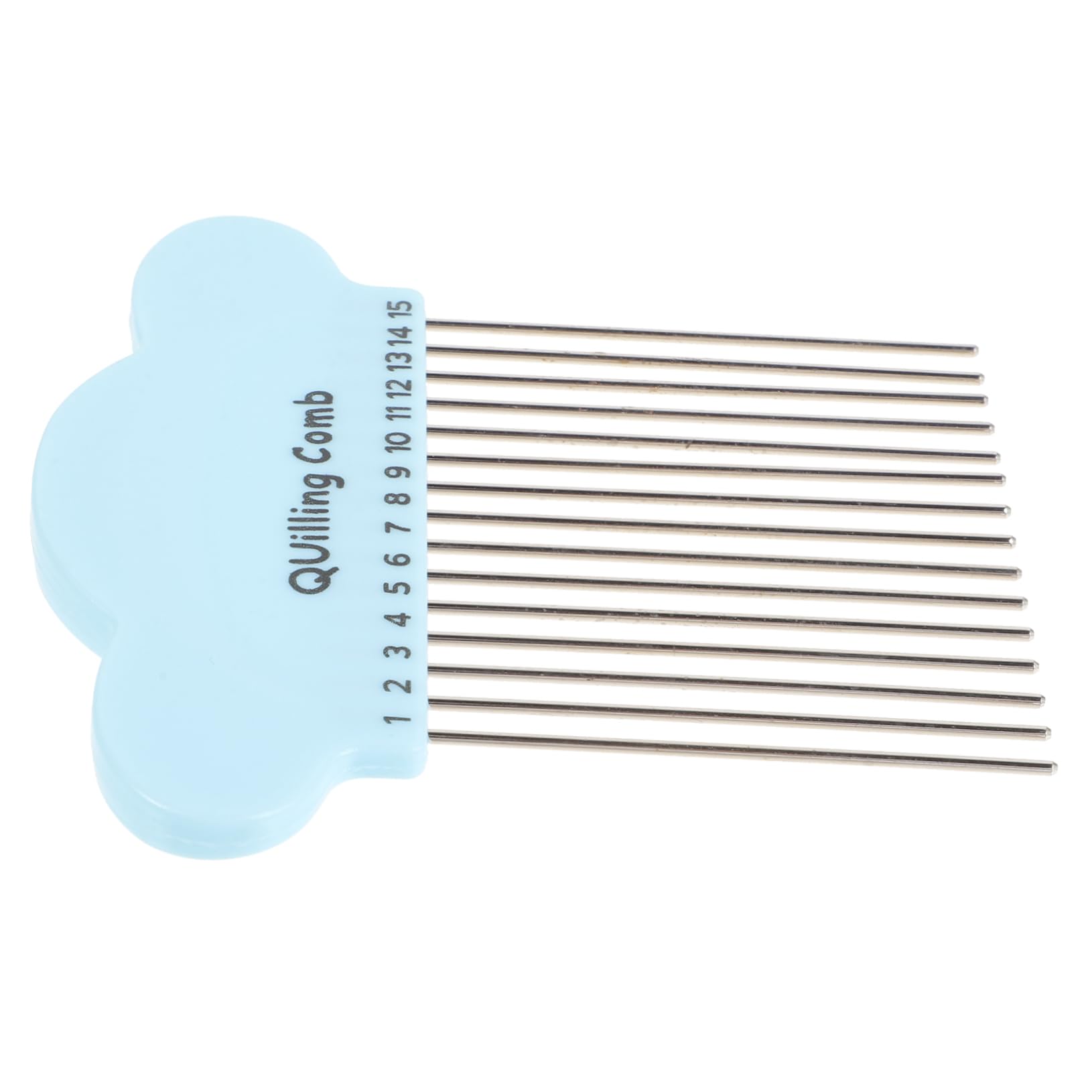 OSALADI Quilling Paper Tool Paper Quilling Comb Metal Teeth Plastic Handle Random Color