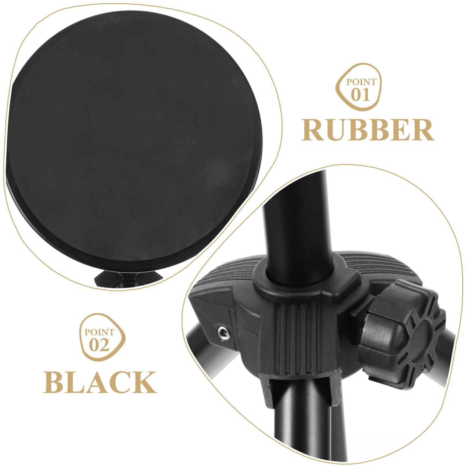 Baluue Alfombrilla Insonorizada para Batería de 8 Pulgadas, Tapete Absorbente de Sonido Negro, Pad de Práctica Silencioso para Bateristas, Accesorio de Percusión para Uso en Apartamento