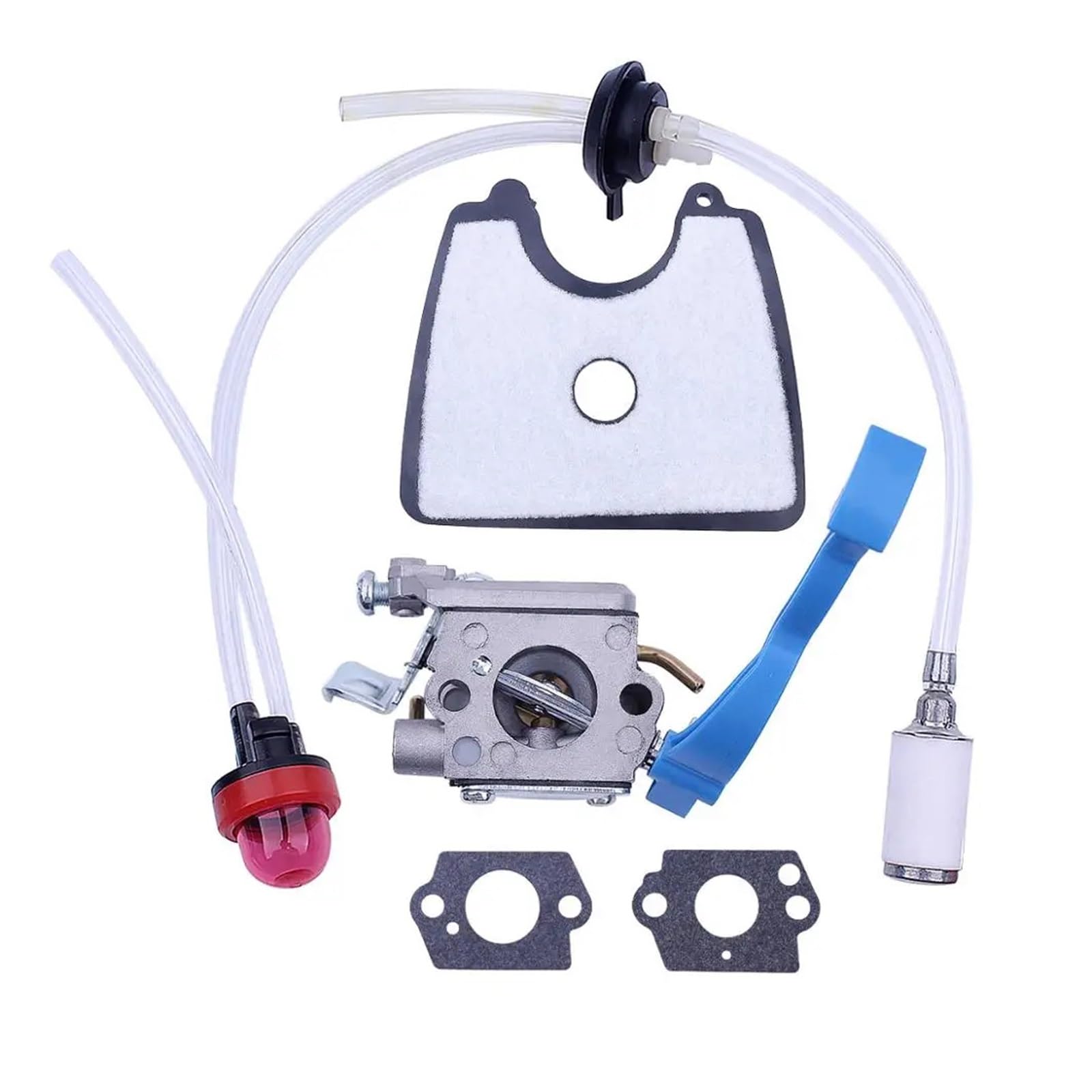 Kit de Ajuste de carburador con Filtro for soplador de Hojas 125B, 125BX y 125BVX, Compatible con C1Q-W37 581798001